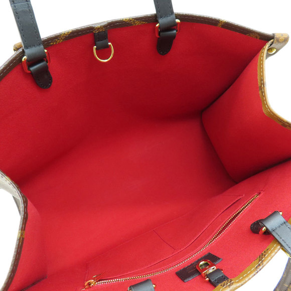 Louis Vuitton On The Go MM Monogram Giant Tote Bag Monogram Reverse - Picture 5 of 9